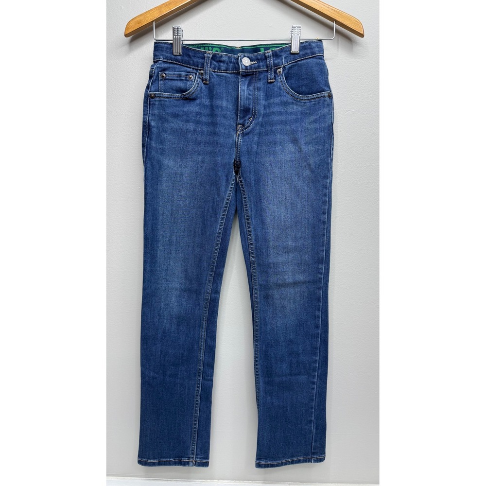 Levis 511 Slim Fit Jeans Boys 12 Regular W26 L27 Medium Wash Blue Stretch Denim